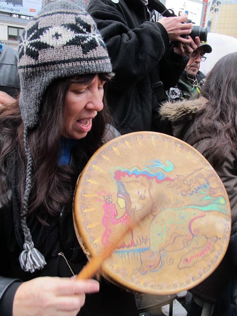 Kathy Elliott from the Mi'kmaq Nation. "My folks are in Nova Sc