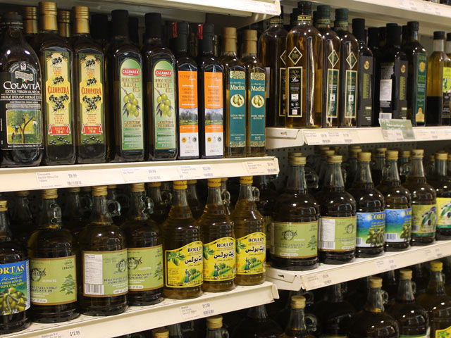 Some of its many olive oils. Copyright ©2013 Ruth Lor Malloy