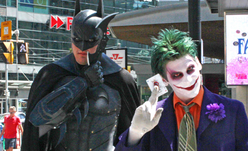 Batman & the Joker.  Copyright ©2013 Ruth Lor Malloy