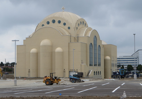 St. Mark's Coptic Cathedral, Steeles Ave. and Ferrier. Markham. Copyright ©2014 Ruth Lor Malloy  