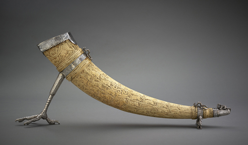 Ivory horn. Image courtesy Aga Khan Museum