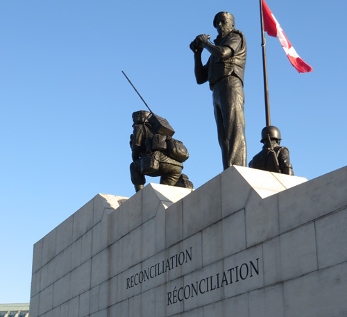 Monument "Reconciliation". In the Service of Peace.  Copyright ©2015 Ruth Lor Malloy