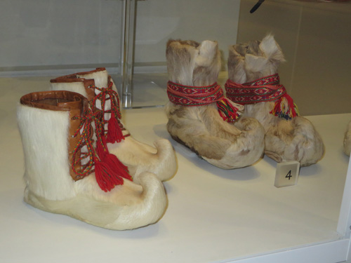 Sami boots at Bata Shoe Museum. Image Copyright ©2016 Ruth Lor Malloy