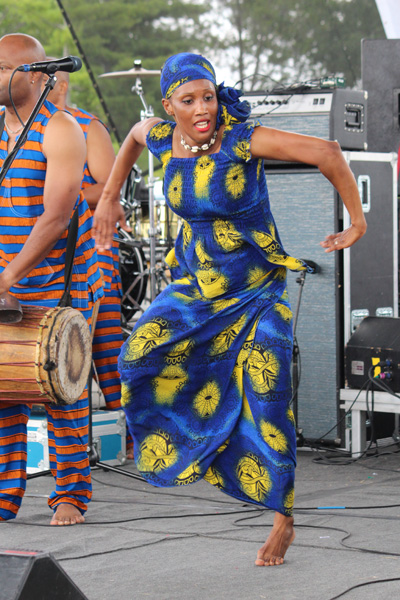 Amadou Kienou dancer (Burkina Faso) at Afrofest in 2013. Copyright ©2013 Ruth Lor Malloy