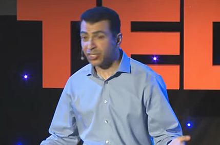 Screen shot of Dr. Shafique Virani on TED Talks. 
