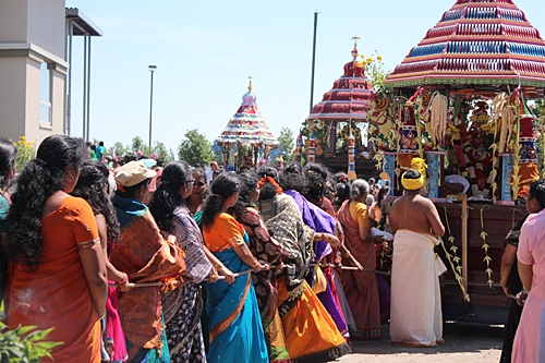 402. Report and Video on Hindu Tamil Chariot Festival, 2013.